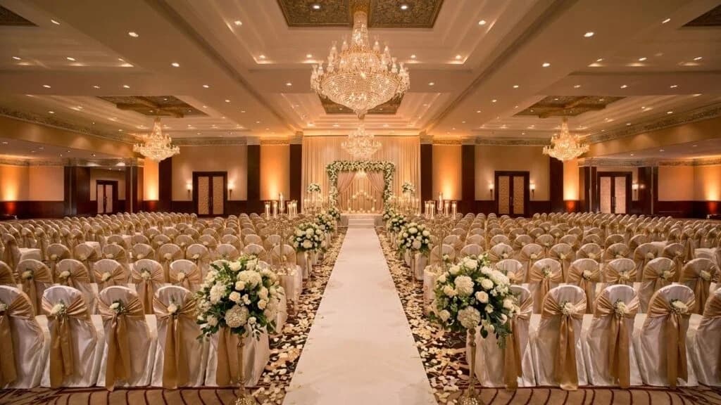 Reception Hall Setup, - Main View