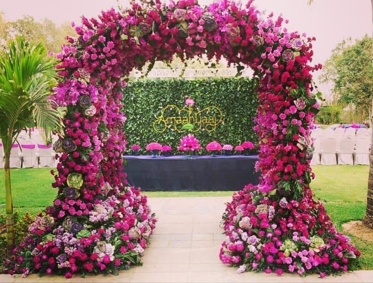 Grand Floral Entrance Decoration - Main View